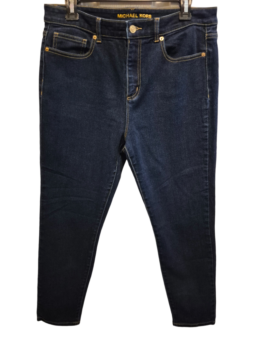 Michael Kors Dark Wash Skinny Jeans Women's Size 12 Stretch Denim